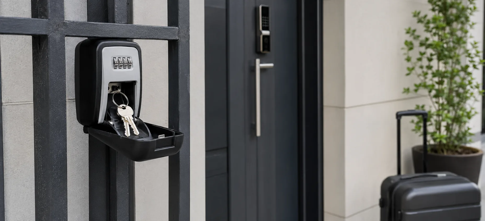 Sichere Schlüsselboxen für Kurzzeitvermietung (Airbnb) in Frankfurt